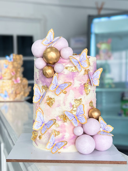 Pastel Baby Shower Mariposas- 15 personas