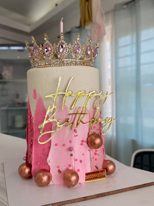 Pastel Cumpleaños Royal Pink - 15 personas