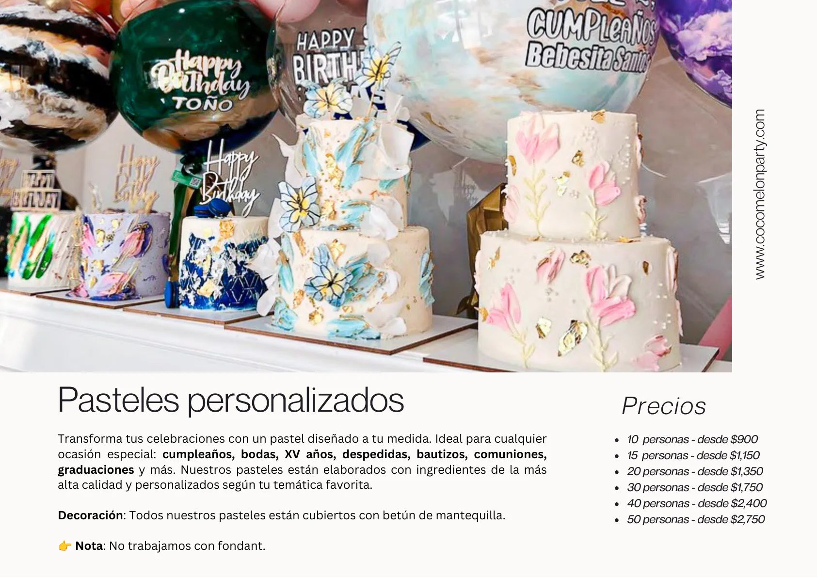 Catálogo 2026: Pasteles personalizados, página 2 de 13